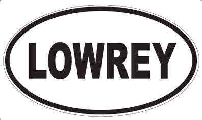 LOWREY - Oval Sticker