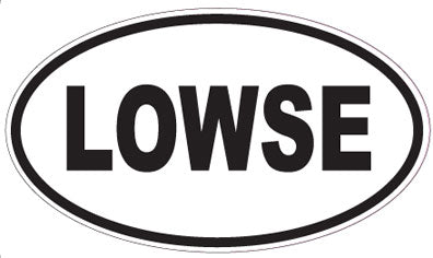 LOWSE - Oval Magnet
