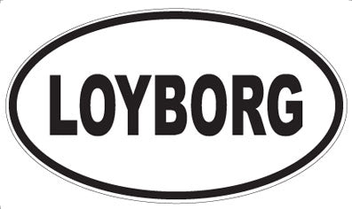 LOYBORG - Oval Sticker