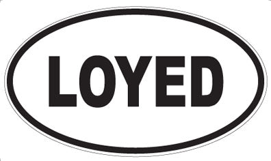 LOYED - Oval Sticker