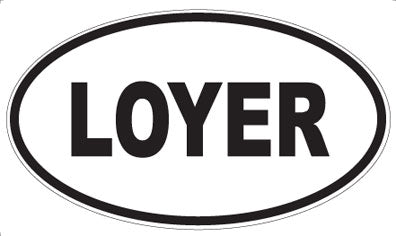 LOYER - Oval Magnet