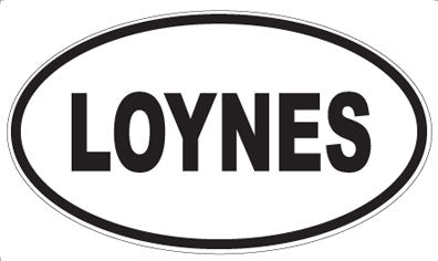 LOYNES - Oval Sticker