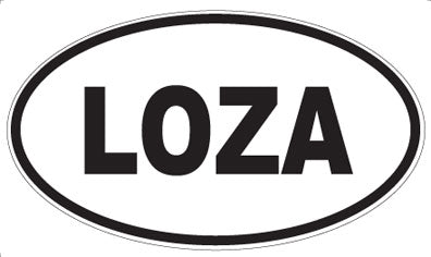 LOZA - Oval Sticker