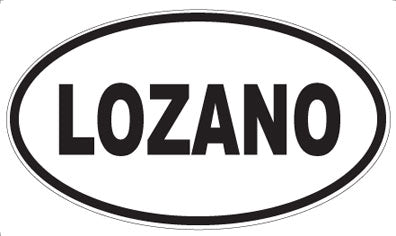 LOZANO - Oval Magnet