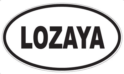 LOZAYA - Oval Sticker