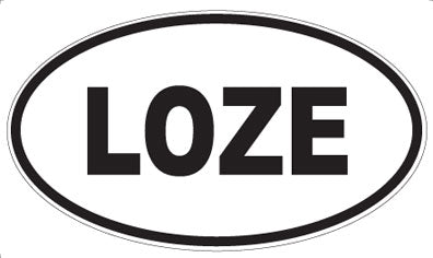 LOZE - Oval Sticker