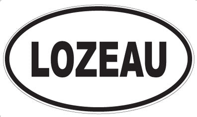 LOZEAU - Oval Sticker
