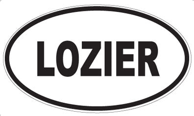 LOZIER - Oval Magnet