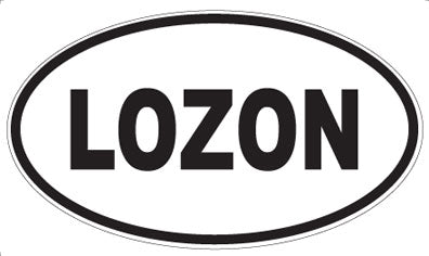 LOZON - Oval Magnet