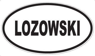 LOZOWSKI - Oval Sticker