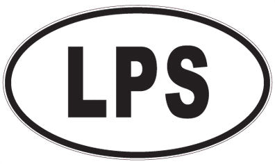 LPS - 3 Letter Initials Oval Sticker