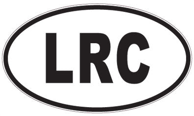 LRC - 3 Letter Initials Oval Sticker