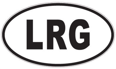 LRG - 3 Letter Initials Oval Sticker