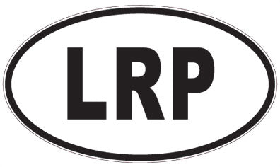 LRP - 3 Letter Initials Oval Sticker