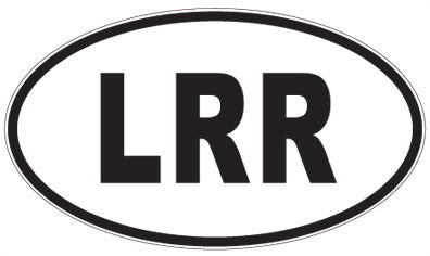 LRR - 3 Letter Initials Oval Sticker