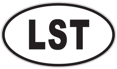 LST - 3 Letter Initials Oval Sticker