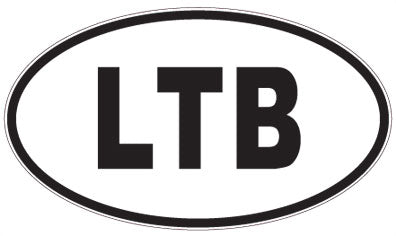 LTB - 3 Letter Initials Oval Sticker