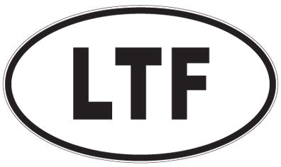 LTF - 3 Letter Initials Oval Sticker