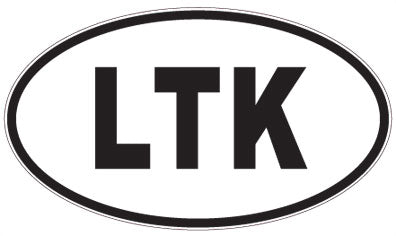 LTK - 3 Letter Initials Oval Sticker