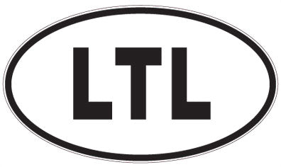 LTL - 3 Letter Initials Oval Sticker