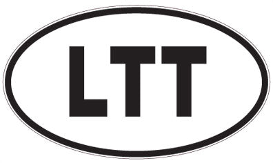 LTT - 3 Letter Initials Oval Sticker