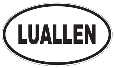 LUALLEN - Oval Sticker