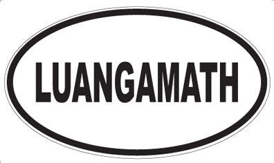 LUANGAMATH - Oval Sticker
