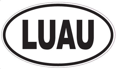 LUAU - Oval Sticker