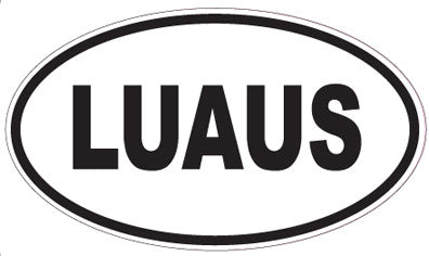LUAUS - Oval Sticker