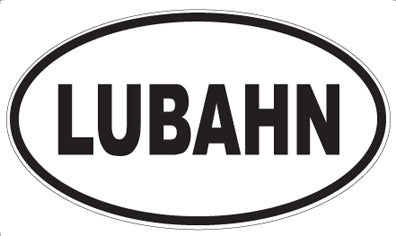 LUBAHN - Oval Sticker