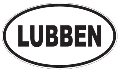 LUBBEN - Oval Sticker
