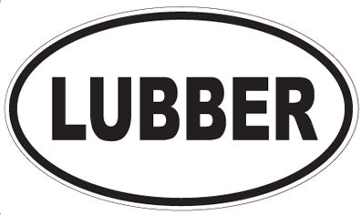 LUBBER - Oval Sticker