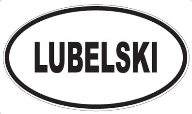 LUBELSKI - Oval Sticker