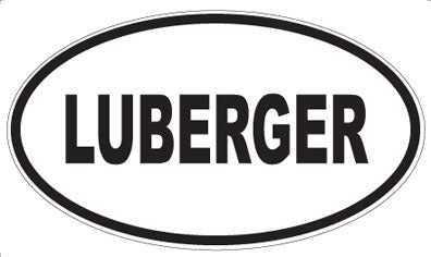 LUBERGER - Oval Sticker