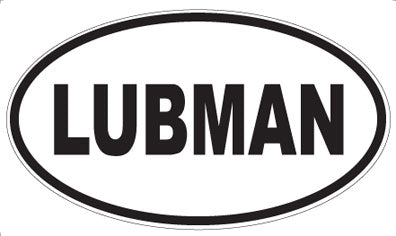 LUBMAN - Oval Magnet
