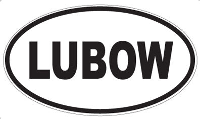 LUBOW - Oval Sticker