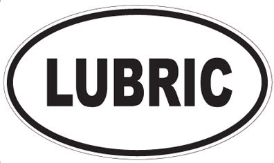 LUBRIC - Oval Sticker