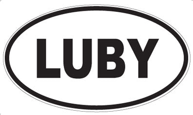 LUBY - Oval Magnet