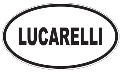 LUCARELLI - Oval Sticker