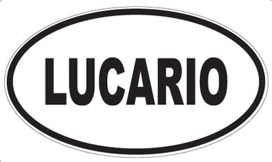 LUCARIO - Oval Magnet