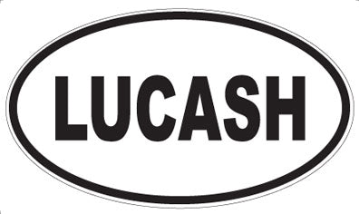 LUCASH - Oval Sticker