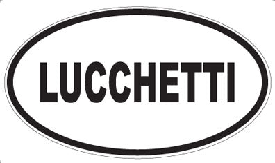 LUCCHETTI - Oval Sticker