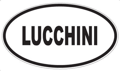 LUCCHINI - Oval Sticker