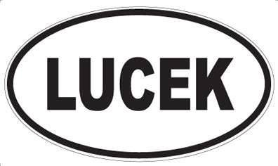 LUCEK - Oval Sticker