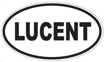 LUCENT - Oval Sticker