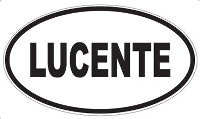 LUCENTE - Oval Sticker