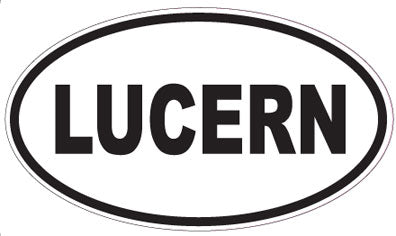 LUCERN - Oval Sticker