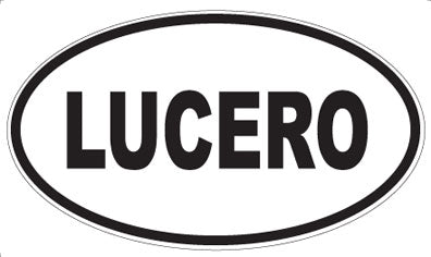 LUCERO - Oval Magnet