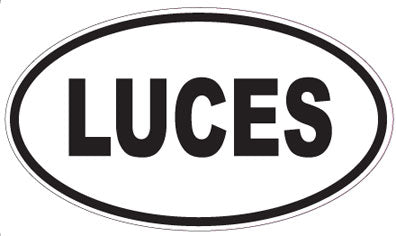 LUCES - Oval Sticker