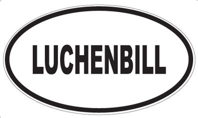 LUCHENBILL - Oval Sticker